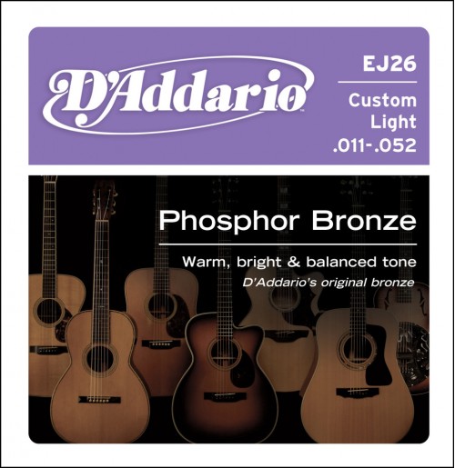 D'ADDARIO EJ26 PHOSPOR/BRONZE strune za akustično kitaro